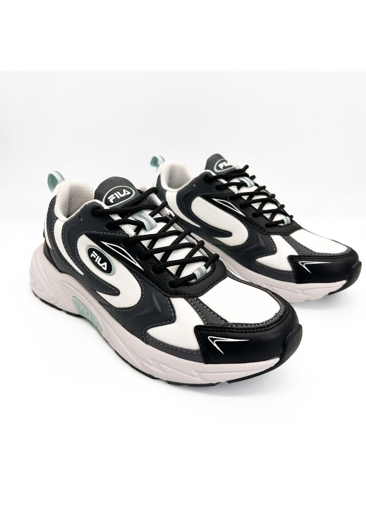 Кросівки (р) Текстиль/Екошкіра 0-1-1-FFW-0535-FILA No Brand темно-сірі (353685654)