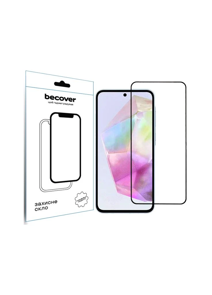 Скло захисне Samsung Galaxy A36 SM-A366 Black (712886) BeCover (382083576)