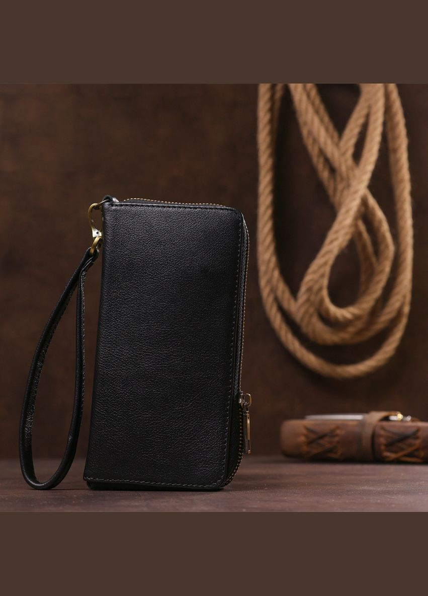 Мужской горизонтальный кожаный клатч 19123 Shvigel (298568591)