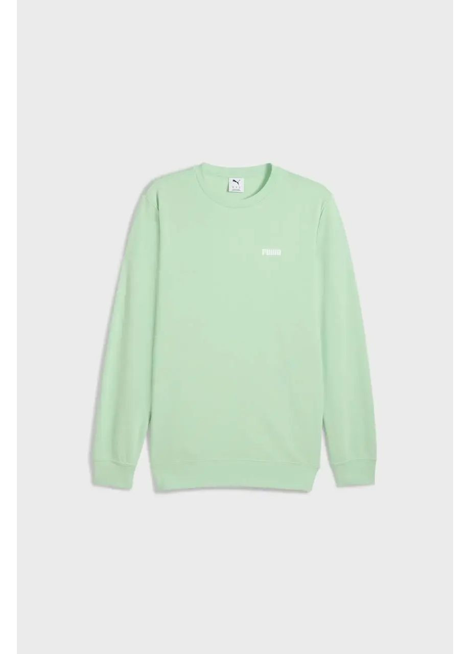 Салатовый мужской свитшот оригинал свитер пума салатового цвета Puma логотип (364989037)