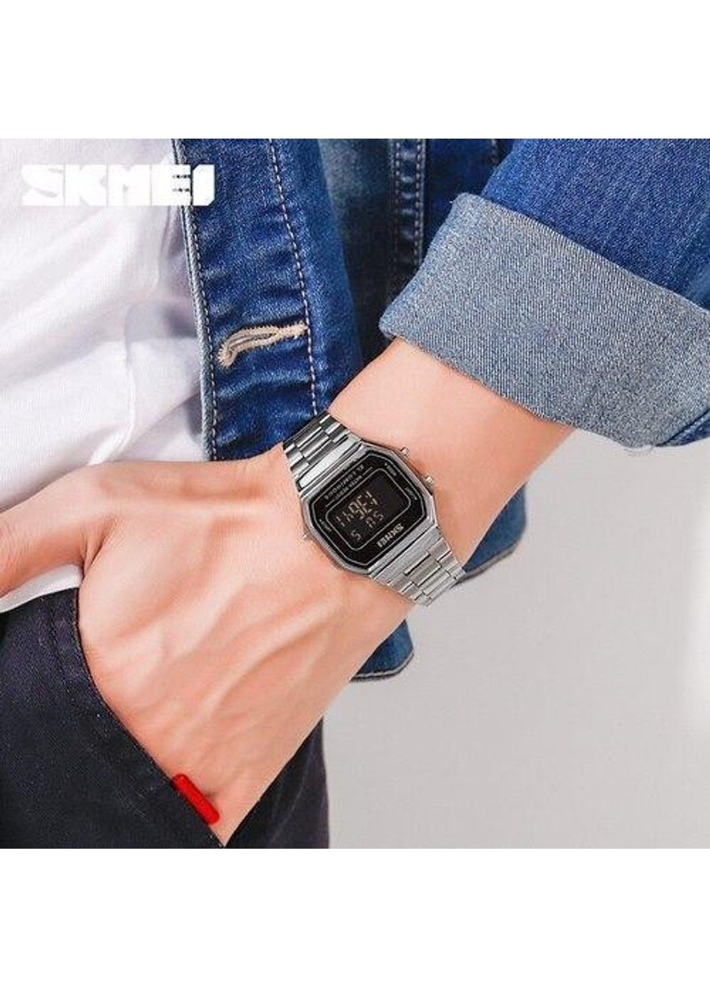 Мужские наручные часы 1647 (Серебристые) Skmei (313653932)