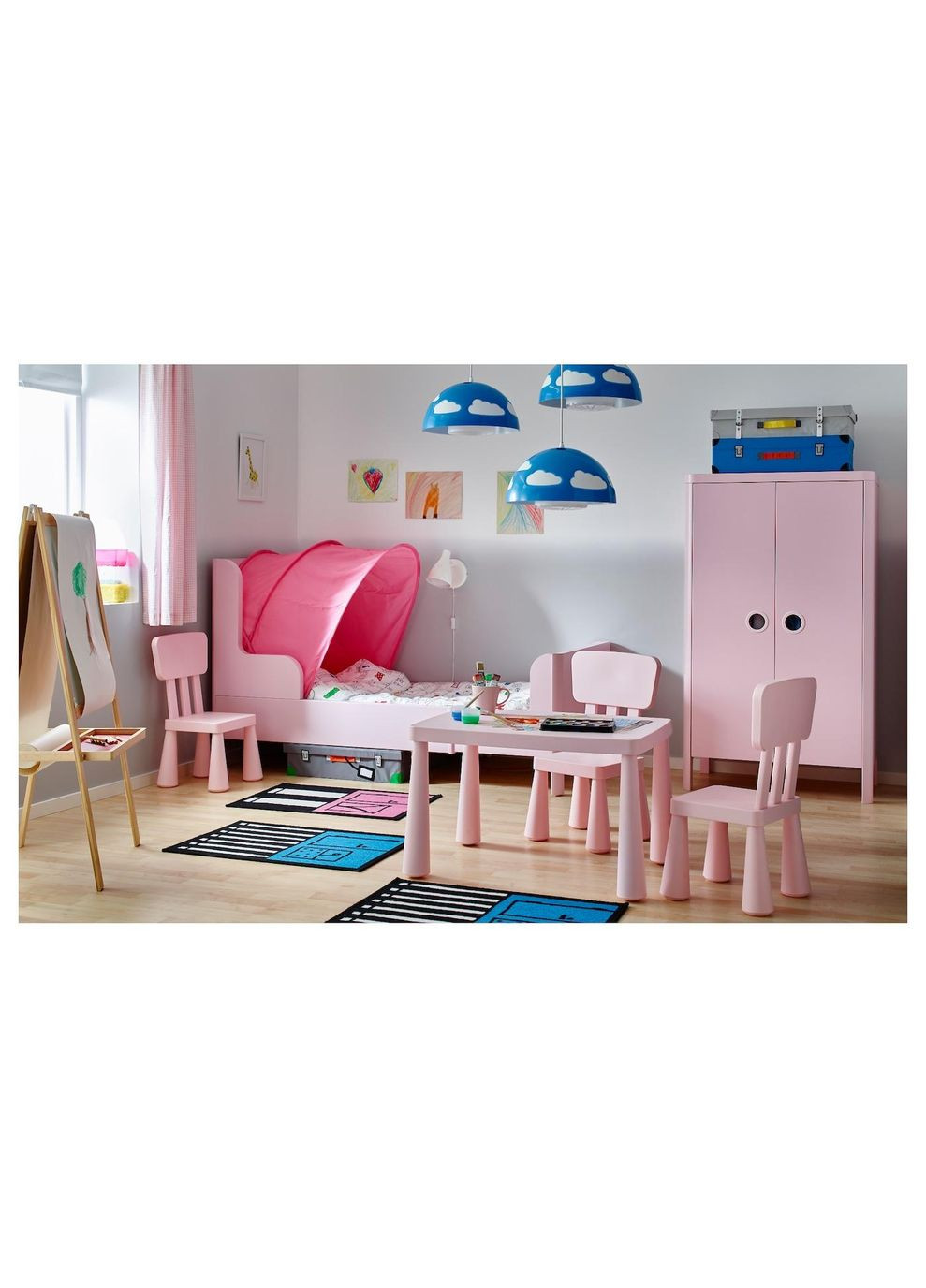 Навіс ІКЕА SUFFLETT 70/80/90 рожевий (80332468) IKEA (267897420)