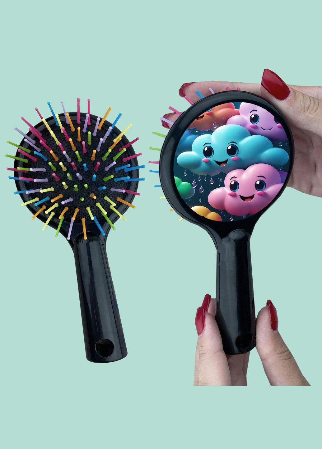 Детская Расческа для волос #0018 Черная No Brand (315044843)