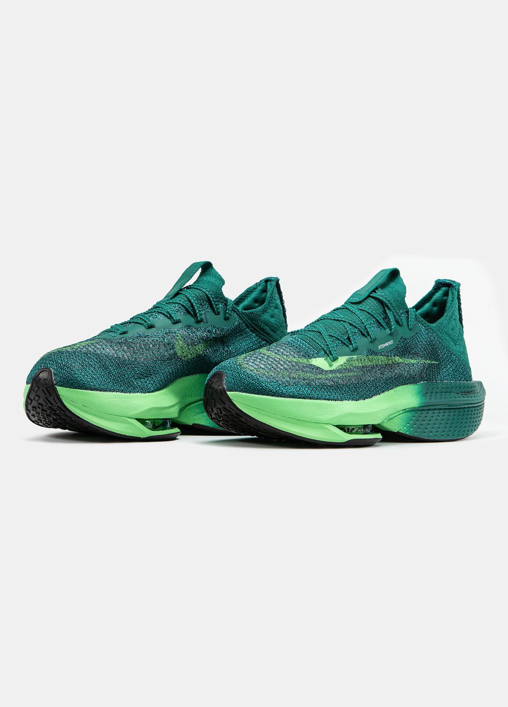 Кроссовки женские и мужские Nike Air Zoom Alphafly 2 Green | Найк Эир Зум Альфафлай 2 зеленые No Brand зелёные демисезоны (332213965)