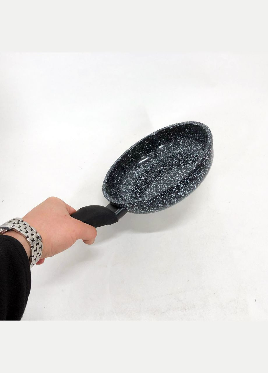 Сковорода с антипригарным покрытием UN-5101 18 см гранит, Сковорода для приготовления на плите Unique (364663891)