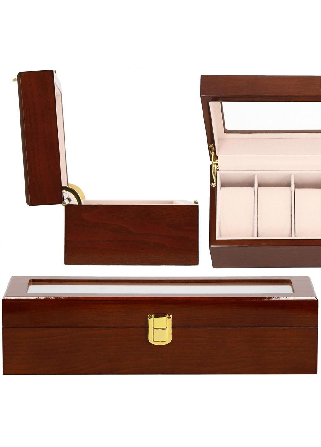 Скринька (органайзер) для зберігання годинників 31.5 x 11 x 8 см HA1068 Springos (290663809)