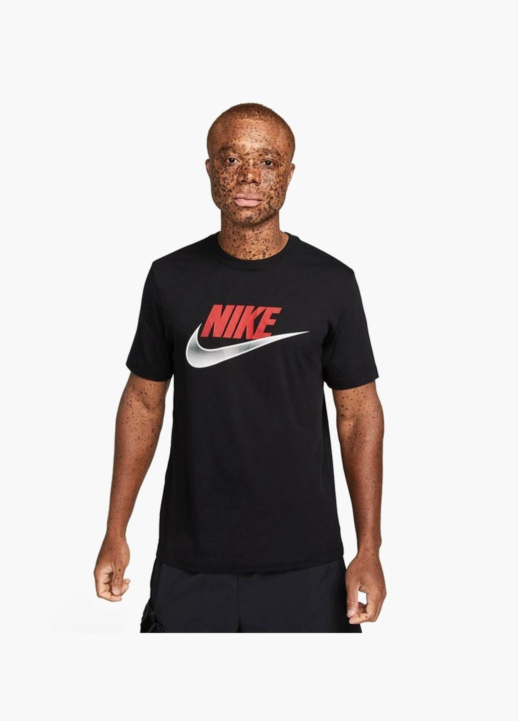 Черная мужская футболка m nsw tee 12mo futura black dz5171-010 Nike