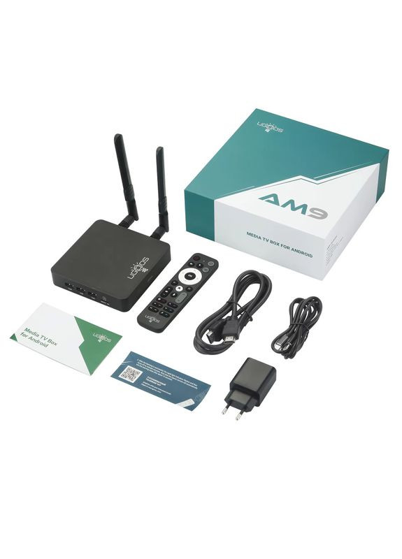 Смарт ТВ приставка AM9 4/64 Гб Smart TV Box Android 14 Ugoos (351391764)