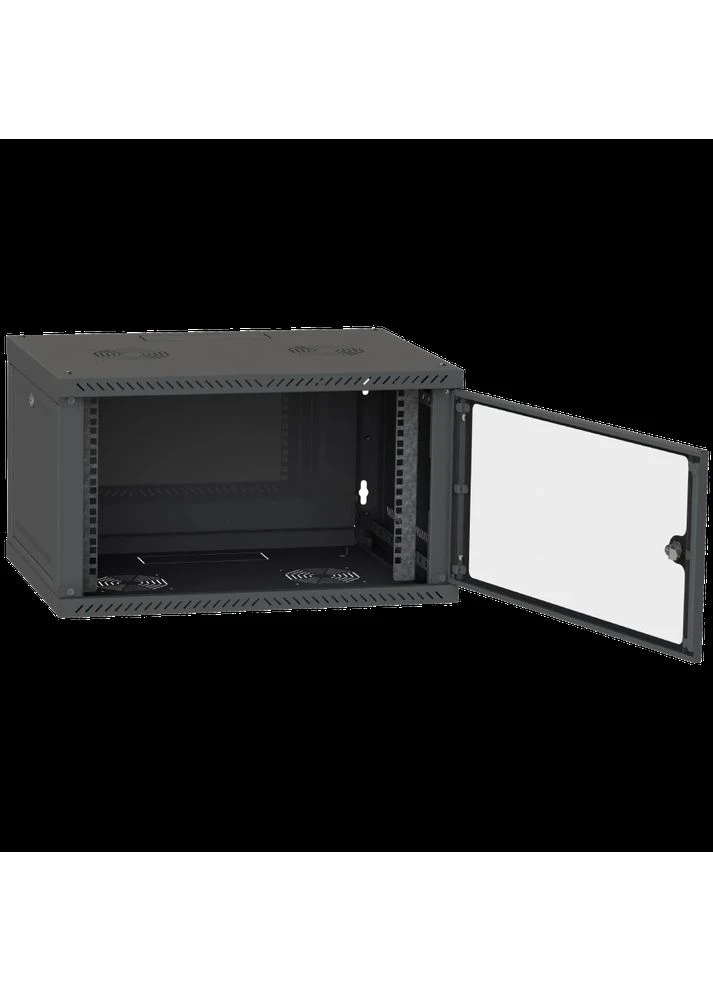 Шафа серверна CH-6U 600x350 скло RAL9005 Ipcom (383365379)