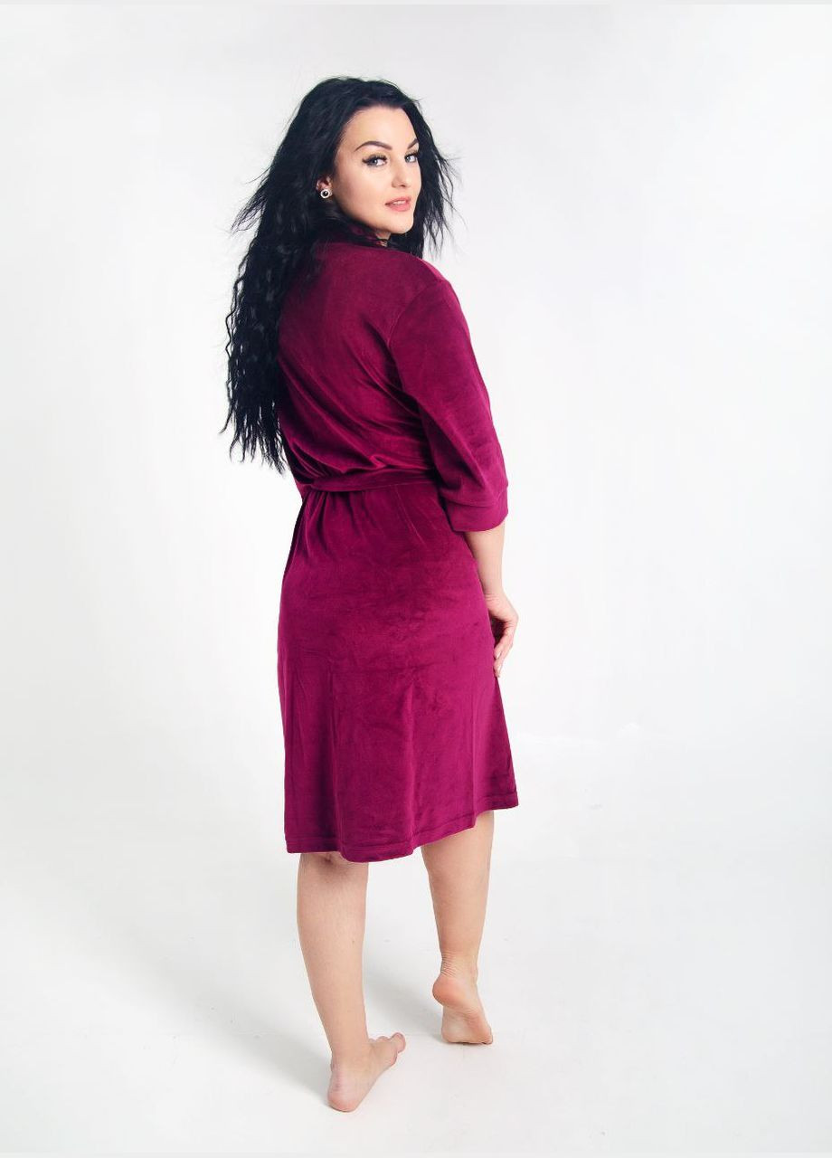 Халат жіночий велюровий на запах No Brand халат (315635057)