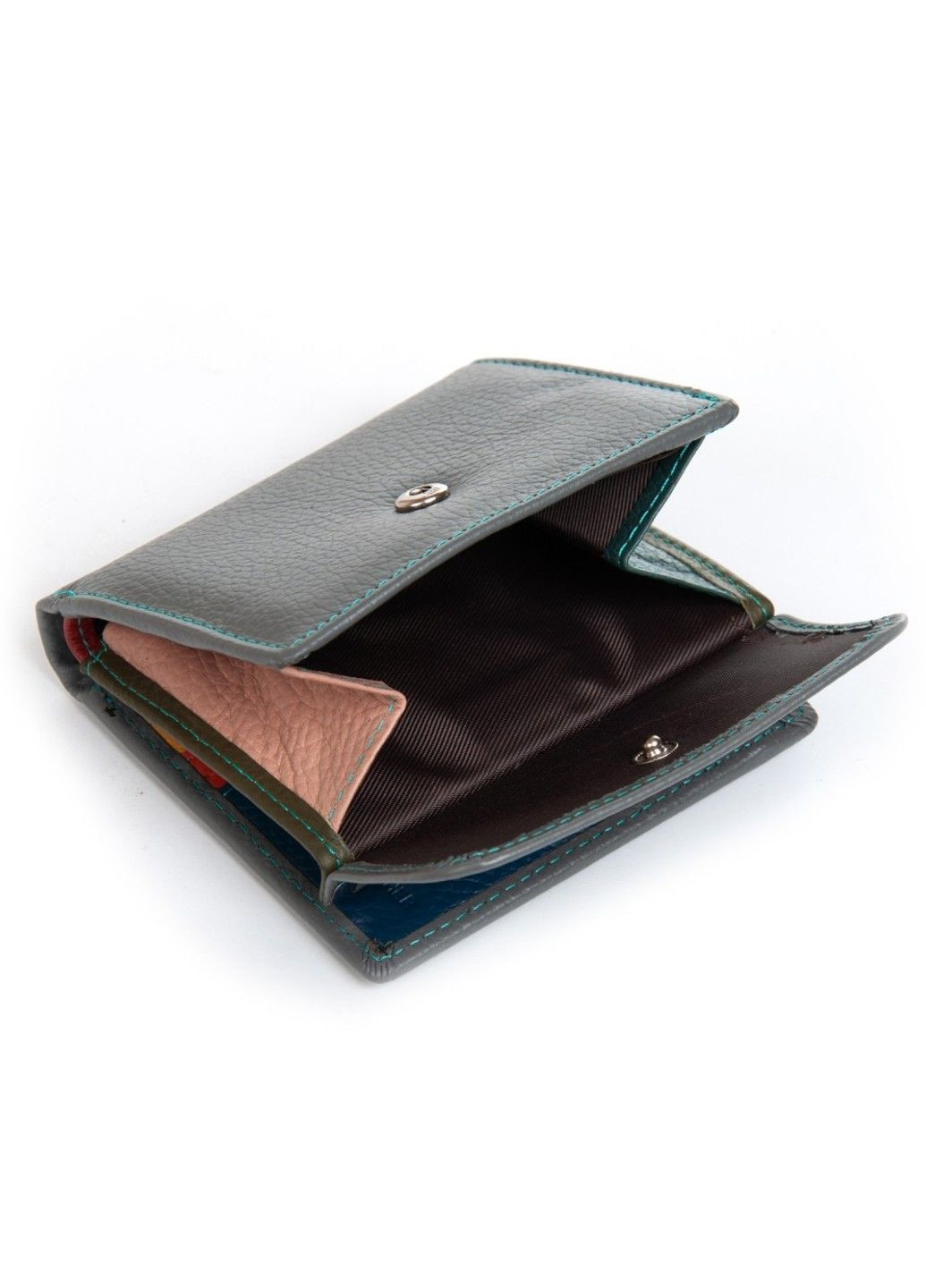 Шкіряний жіночий гаманець Rainbow WRS-33-1 gray Dr. Bond (360938746)