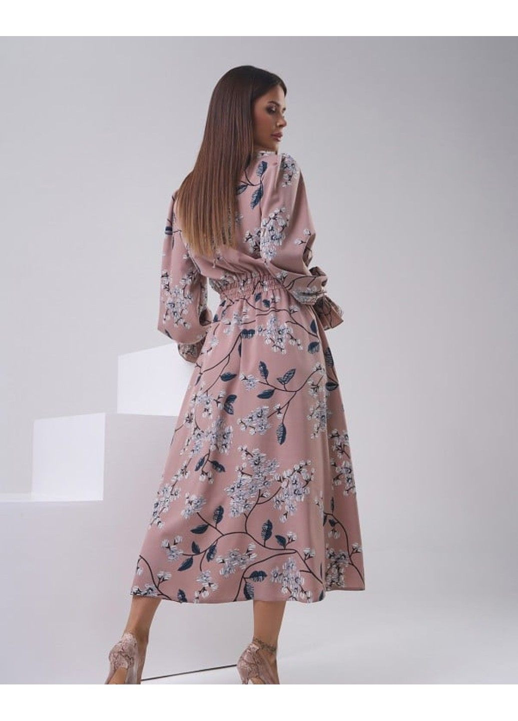 Бежева повсякденний сукні sa-549 бежевий ISSA PLUS