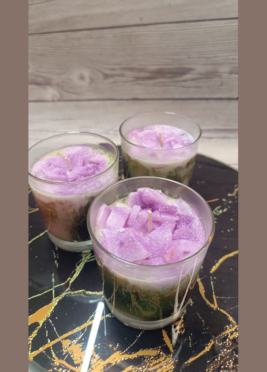 Свічка із соєвого воску Космос ручної роботи Hand Made (323141417)