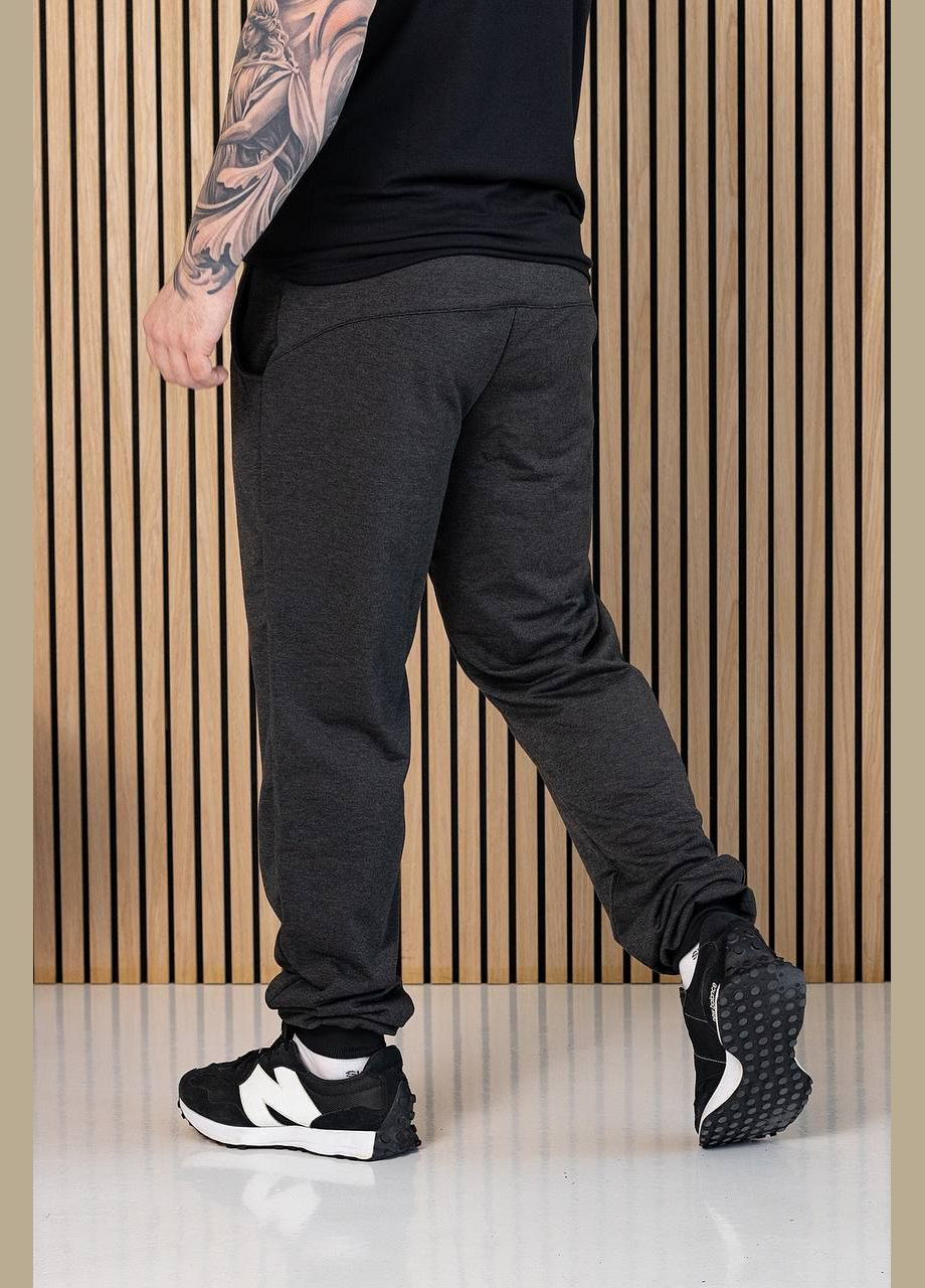 Темно-серые спортивные, повседневный демисезонные джоггеры брюки Vakko