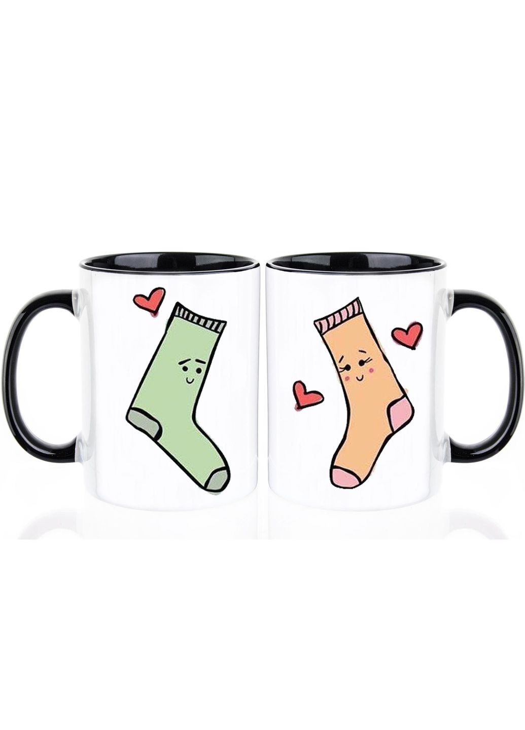 Парні чашки, 330 мл, Шкарпетки love No Brand (301134158)