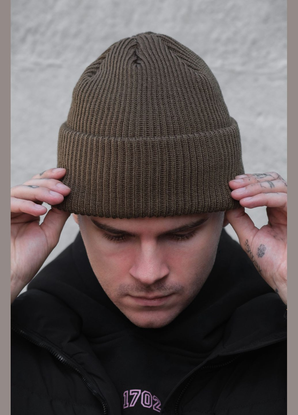 Подовжена Трикотажна Шапка Біні Докер Dominic Without (304611726)