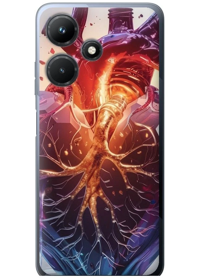 Силіконовий чохол 'Crystal Heart' для Endorphone Infinix Hot 30i (286770293)