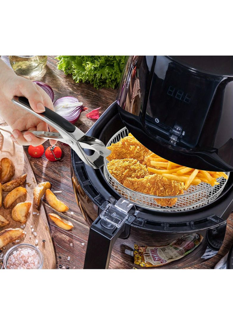 Решітка кругла з нержавіючої сталі для аерогрилю мультипечі духовки 1 шт SAN-9312 No Brand (335392126)