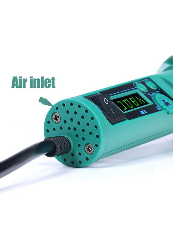 Термофен 8858-I / РК-дисплей / цифрове регулювання / компактний / 120 л/хв / 100 - 480°C / 700 Вт Yihua (322567642)