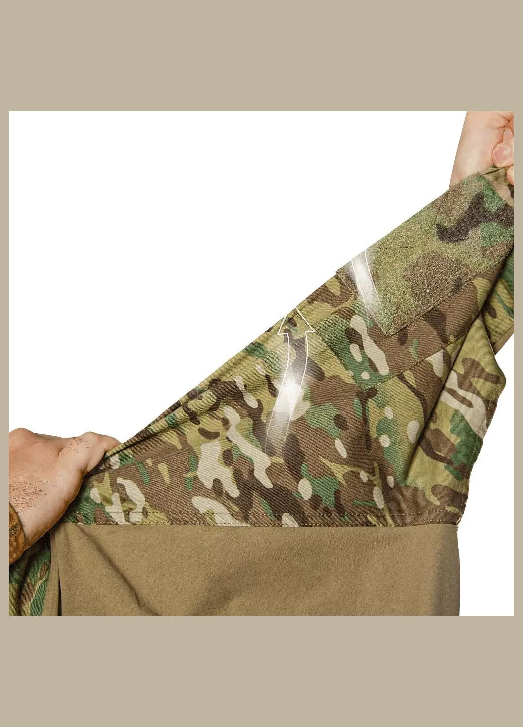 Комбинированная лонгслив raid twill/sorona ulticam/tan Camotec