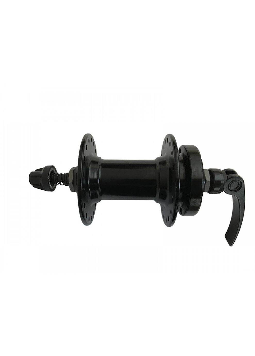 Втулка алюминиевая передняя с эксцентриком на промподшипниках, Disc-Brake 6 болтов, 36H, Saiguan (370876603)