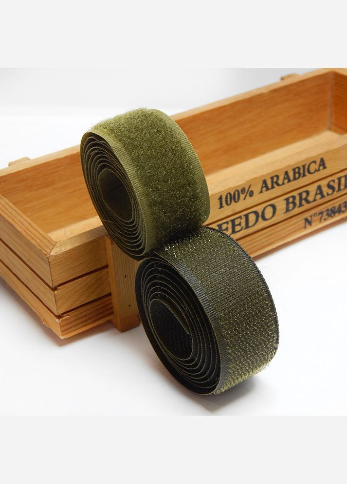 Лента-липучка Велкро, пришивная, 2 см, хаки No Brand (365833302)