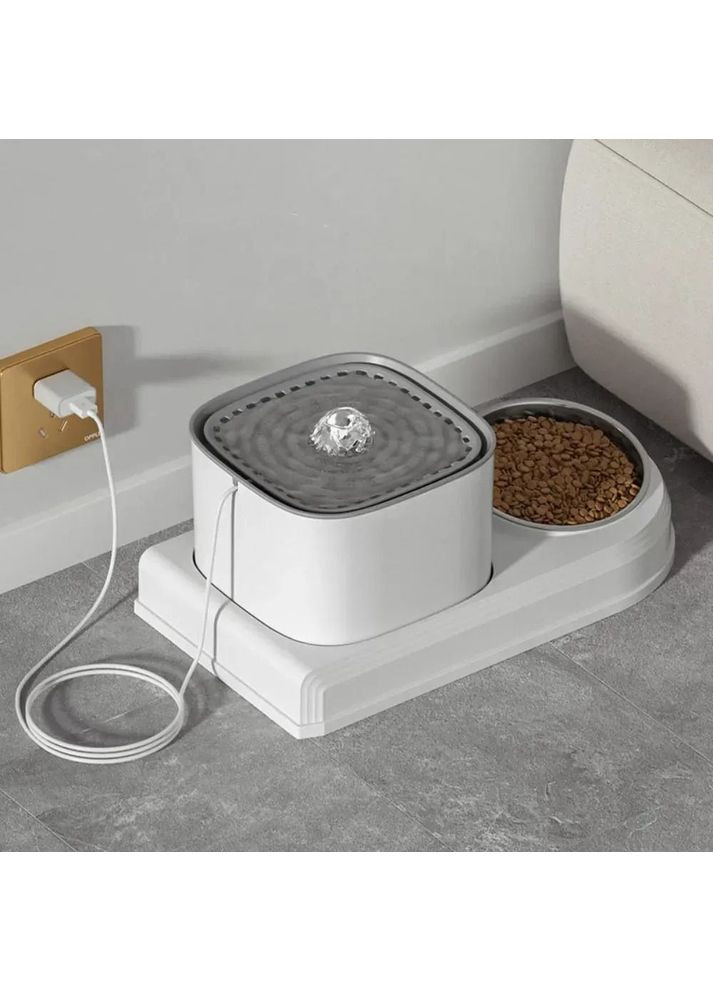 Поїлка-фонтан з годівницею (WF072) Lapka (351363535)