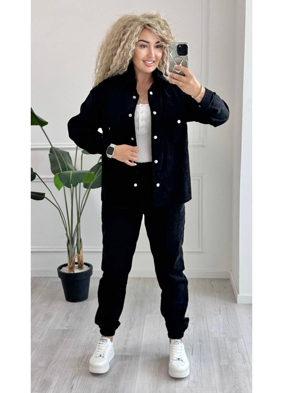 Женский костюм из микровельвета с джогерами. Размерная сетка в описании. Vione (367076022)
