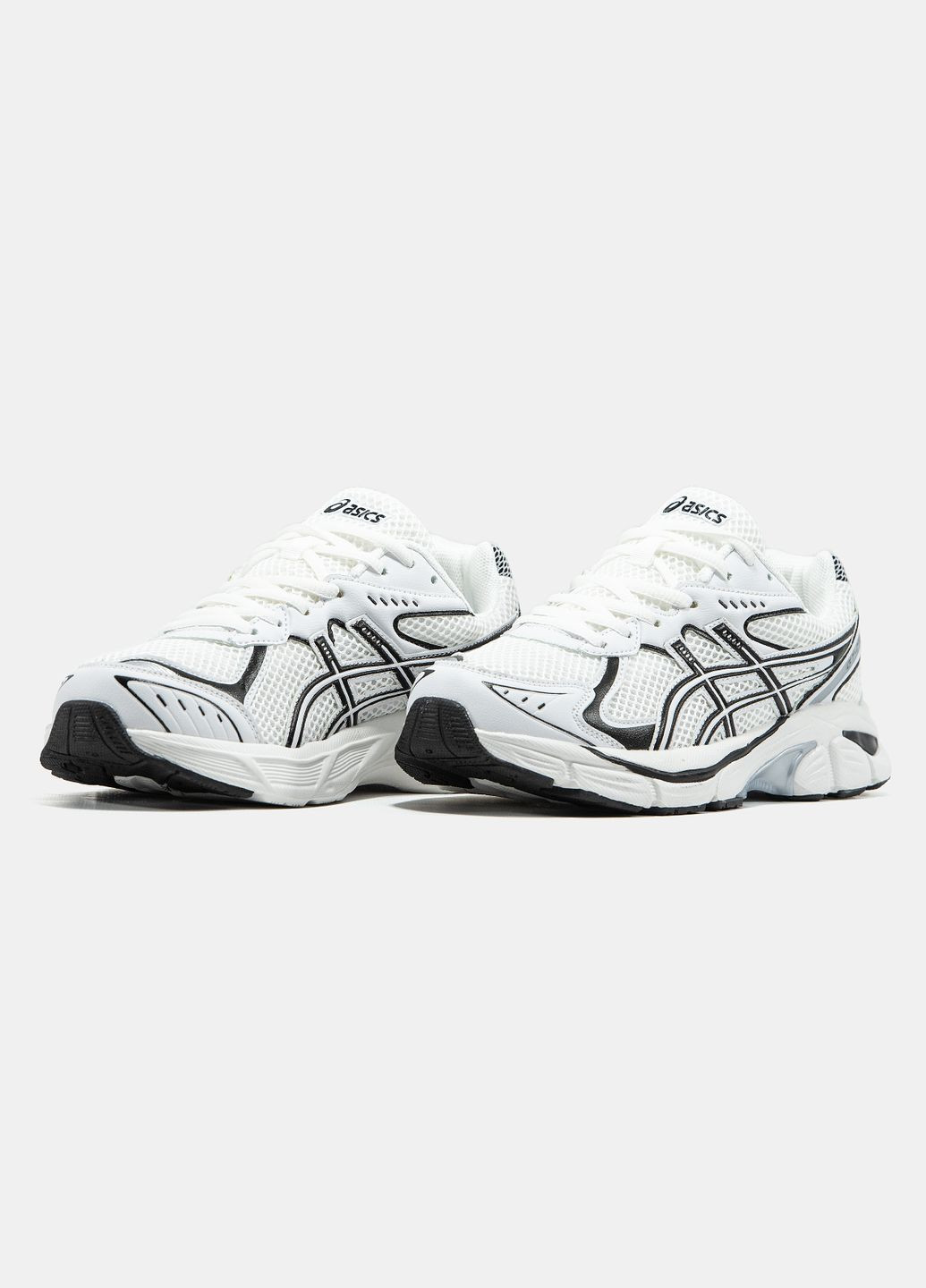 Белые демисезонные кроссовки мужские и женские asics gt-2160 white black | асикс гt-2160 белые No Brand