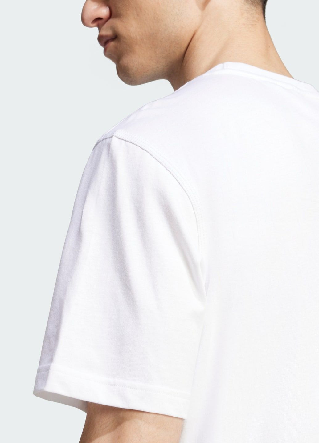 Біла футболка trefoil essentials adidas