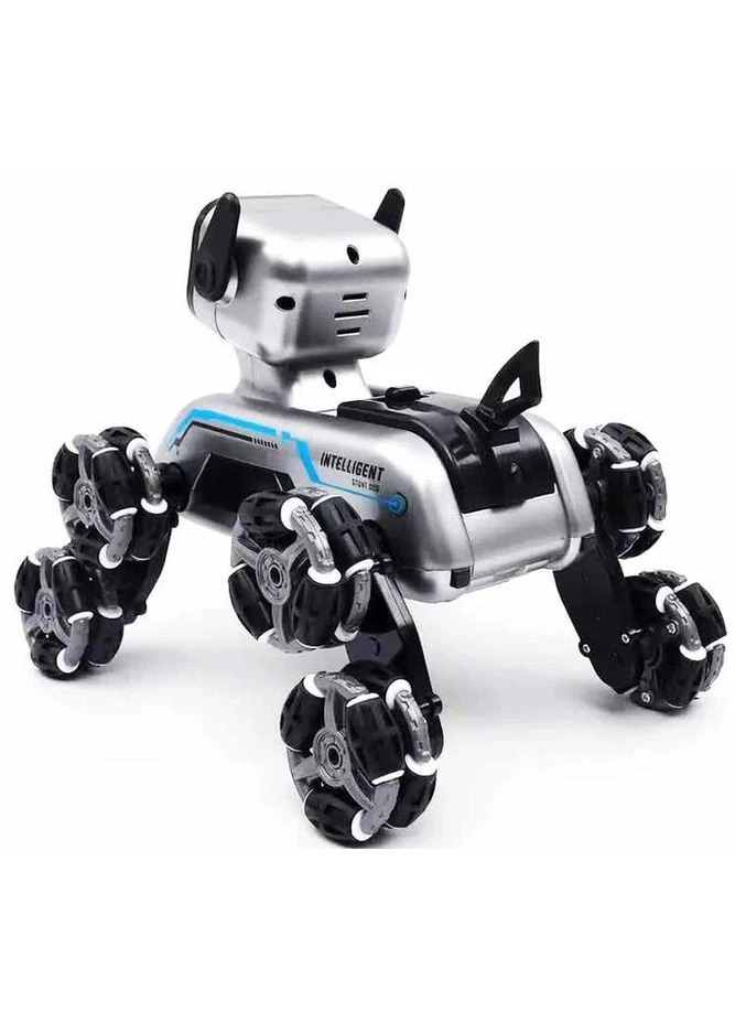 Іграшка трюкова собака-робот з вісьмома колесами на радіокеруванні Stunt Robot Dog (47761-9056_753) XPRO (392935195)