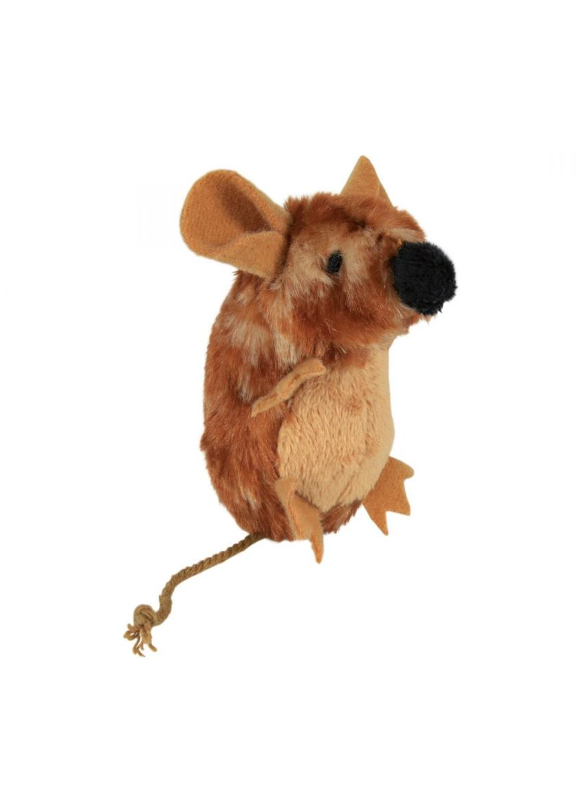 Игрушка для кота Мышка с пищалкой 8 см, плюш Trixie (292257348)