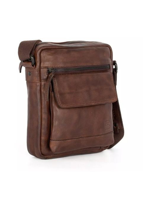 Сумка мужская кожаная коричневая SPIKES&SPARROW 40741067_brn Spikes & Sparrow (337669927)