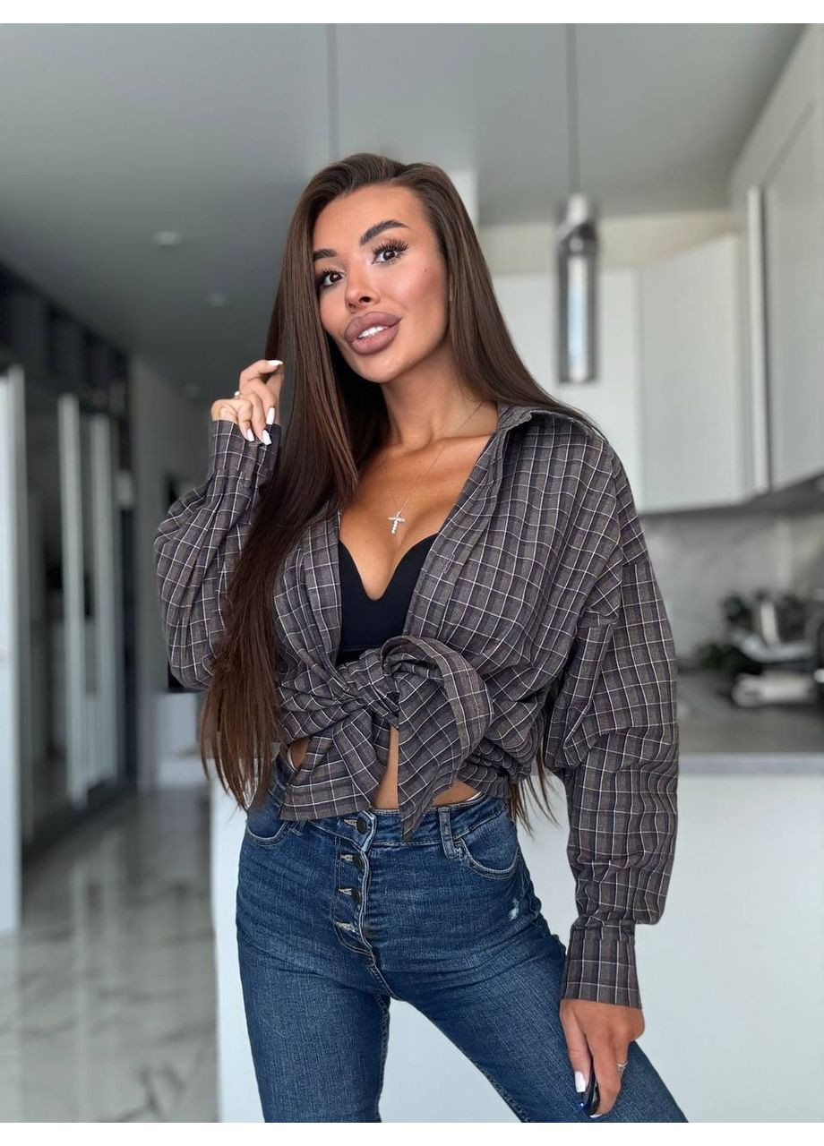 Жіноча сорочка в клітинку FINO Mode (361119698)