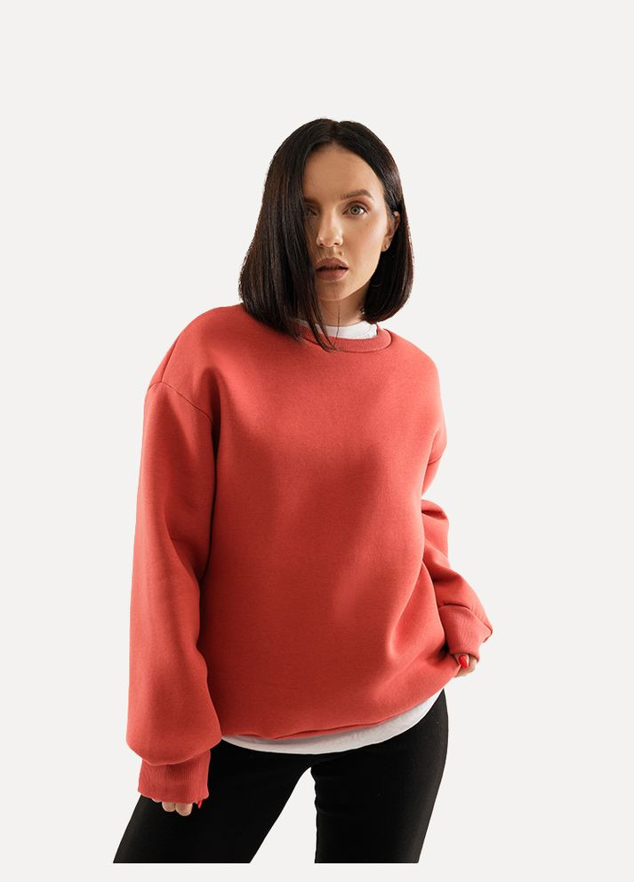 Коричневый женский свитшот цвет терракотовый cb-00223891 Yuki (309020401)