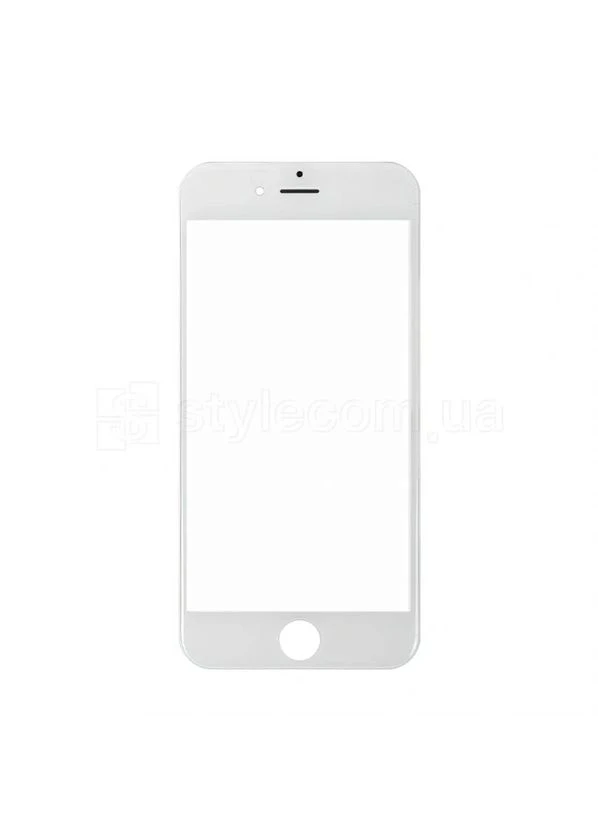 Стекло для переклейки Apple iPhone с рамкой без OCA-пленки глянцевое белое No Brand 6 (400879441)
