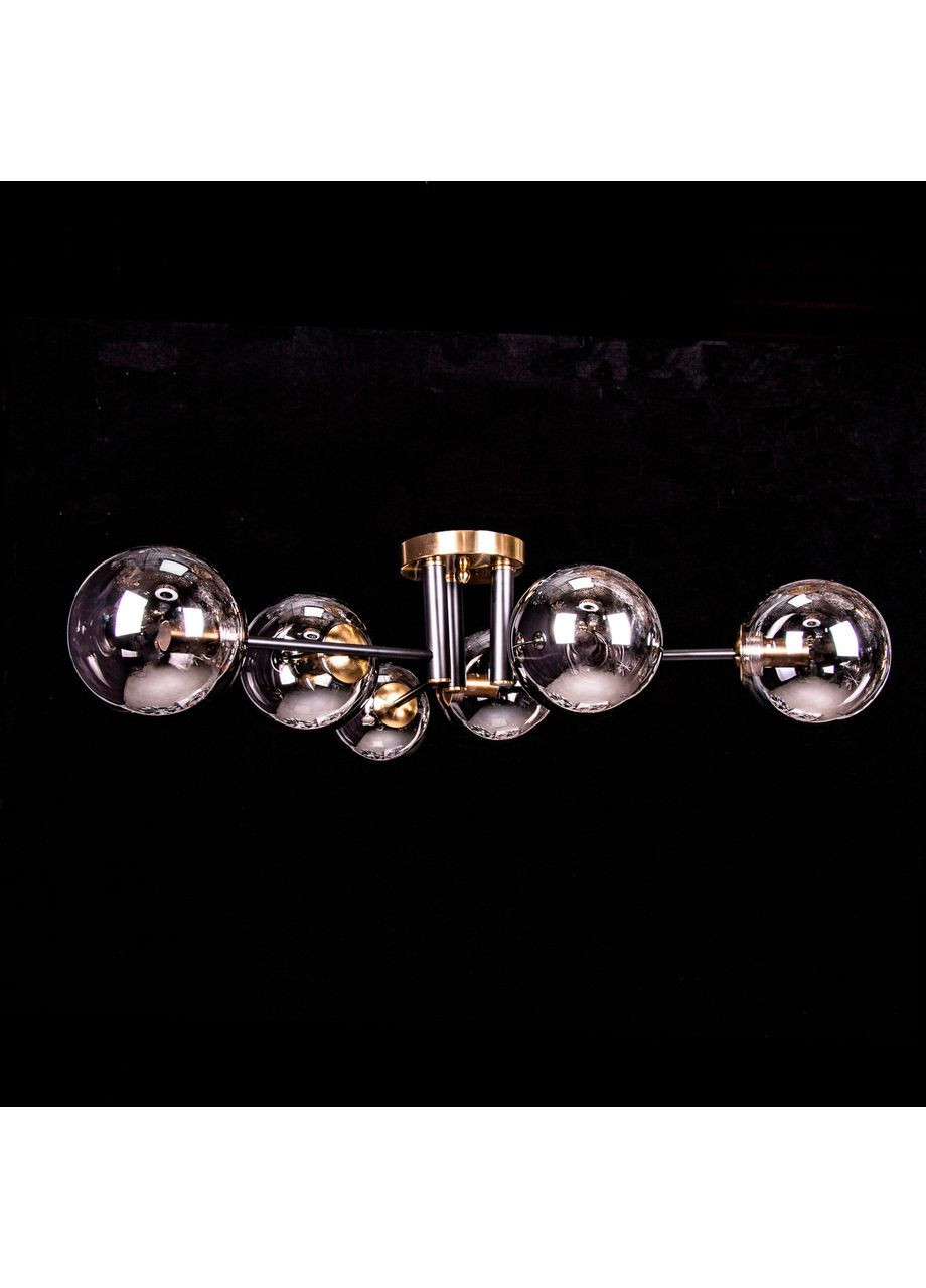 Люстра в стилі ЛОФР на 6 лампочок 2900/6/BK+copper No Brand (352229637)