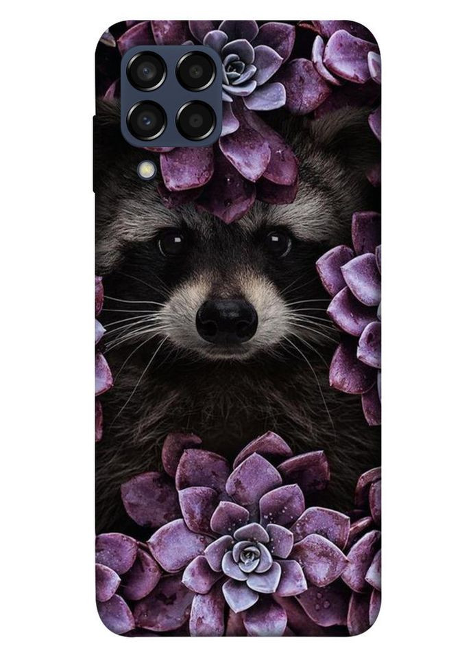 Чохол з принтом для Samsung Galaxy M33 5G / для самсунг галаксі М33 Єнот у квітах No Brand (339062035)