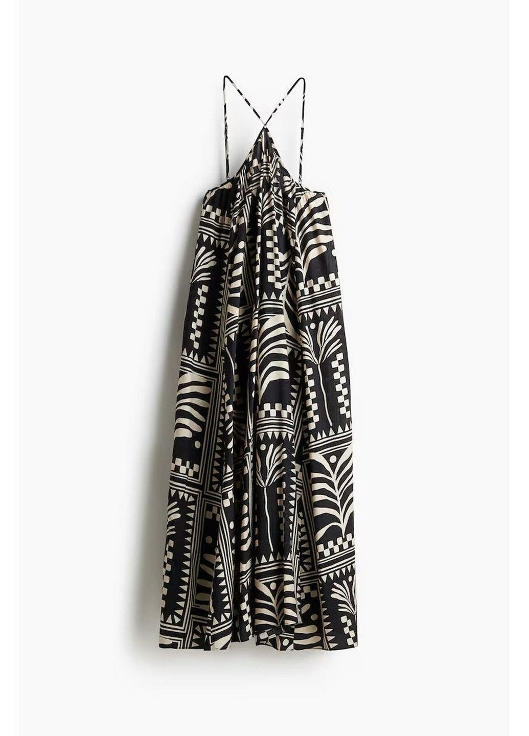 Чорна відвертий сукня H&M з малюнком