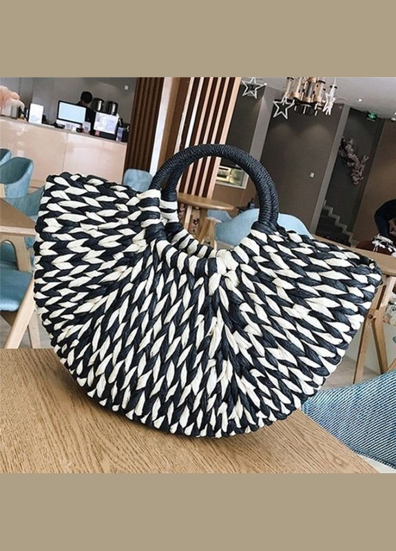 Жіноча плетена соломʼяна сумка 10544 No Brand (344446655)