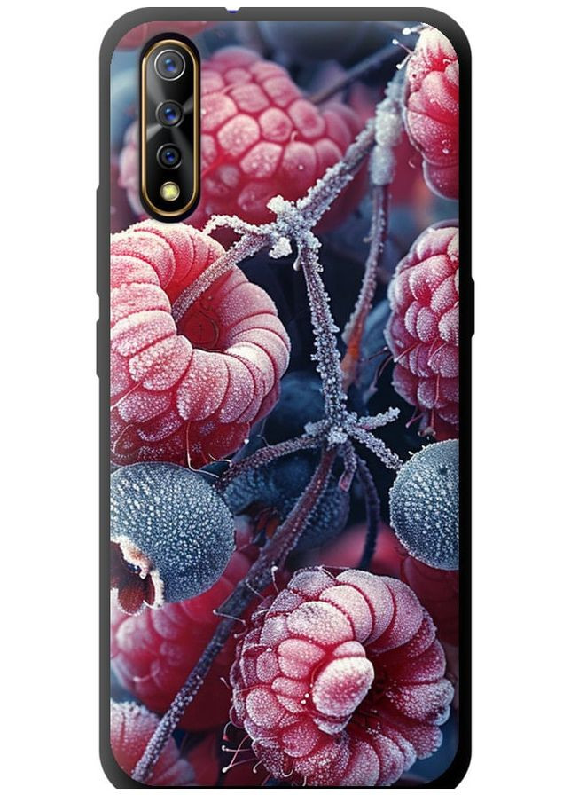 TPU чорний чохол 'Морозні ягоди' для Endorphone Vivo V17 Neo (285118214)
