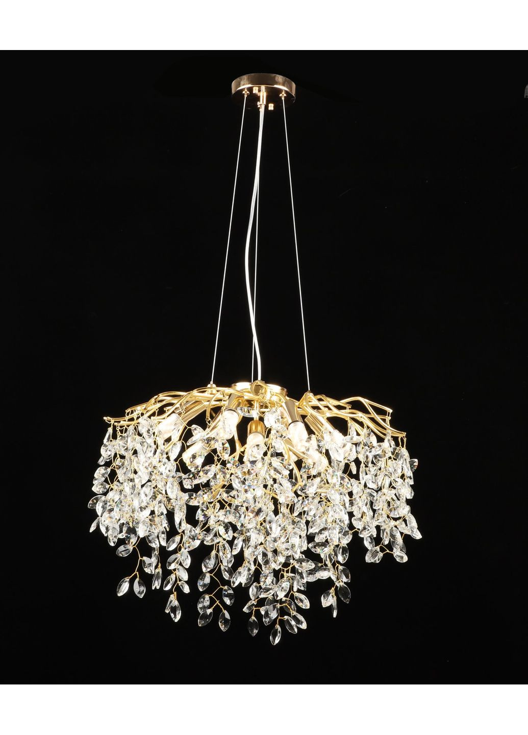 Люстра підвісна кришталева E2708/9, Золото Valeso (353746644)