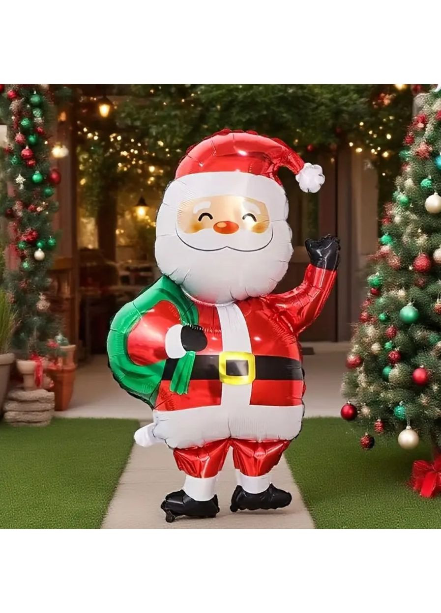Надувная статуя Деда Мороза 96 см - большой праздничный баллон, декор для Нового года и Рождества для дома и улицы No Brand (370454920)