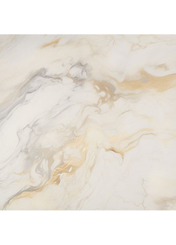 Квадратний вініловий фотофон світлий кремовий мармур із золотими акцентами, 200x200 см, №551173 PhotoVinyl (354365807)