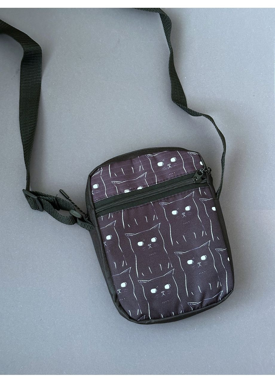 Сумка месенджер барсетка через плече молодіжна для дівчини з котиками No Brand (350613305)