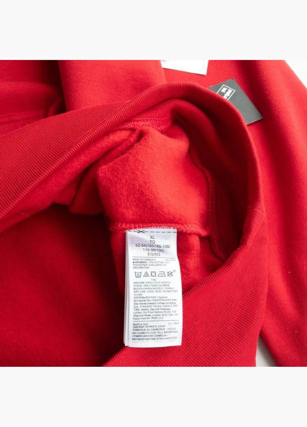 Худі чоловіче Logo Hoodie Crimson Red 510981131 Gap (332609799)