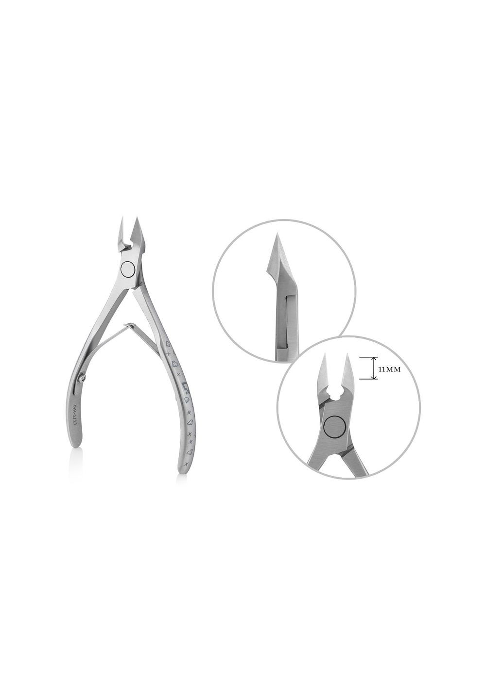 Кусачки профессиональные для кожи "RICH"(С) form 1 size 11 мм Raiz (361030492)