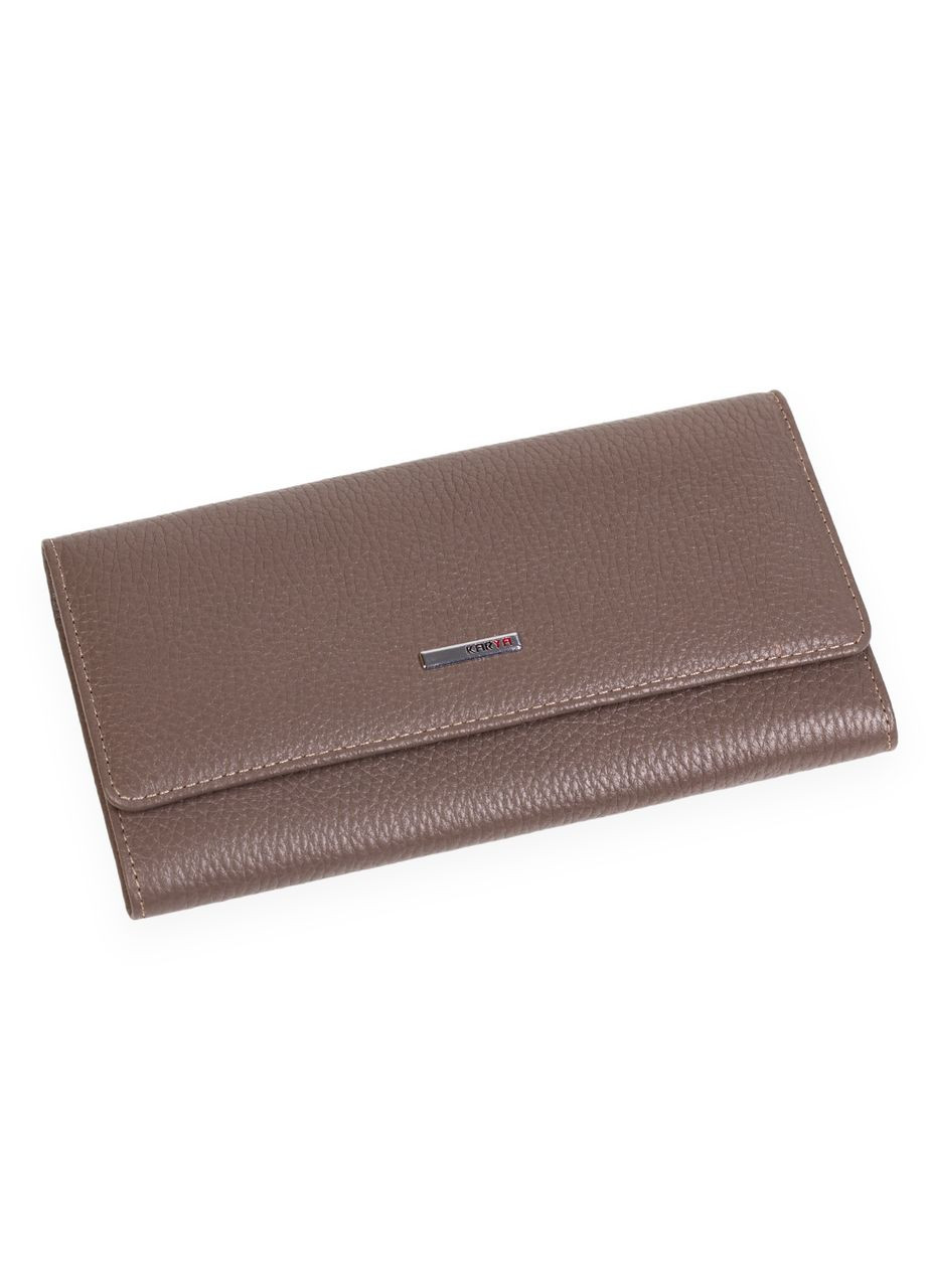 Женский кошелек 2016-51 темно из натуральной кожи Karya (261481914)