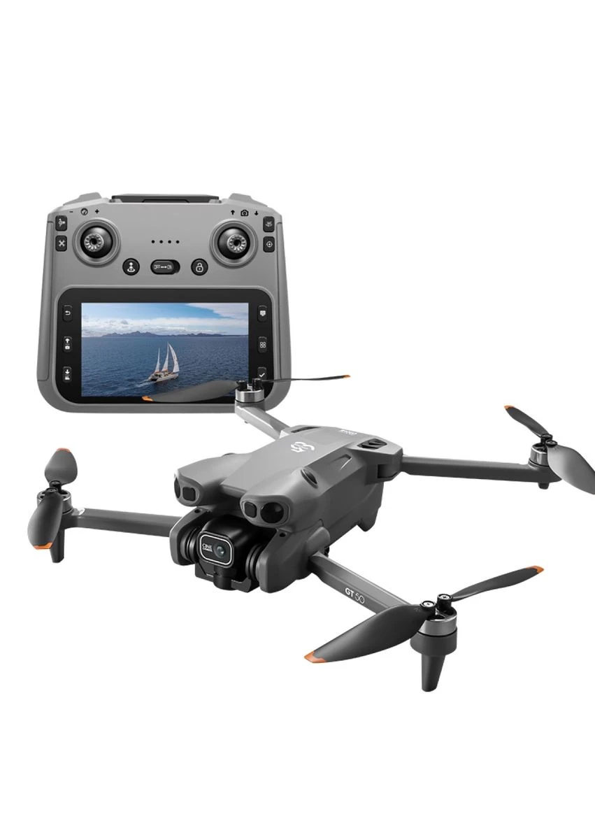 Квадрокоптер GT50 FPV с 8K-камерой РК пульт с экраном, бесколлекторные моторы, обход препятствий (до 20 мин полета) No Brand (396517713)