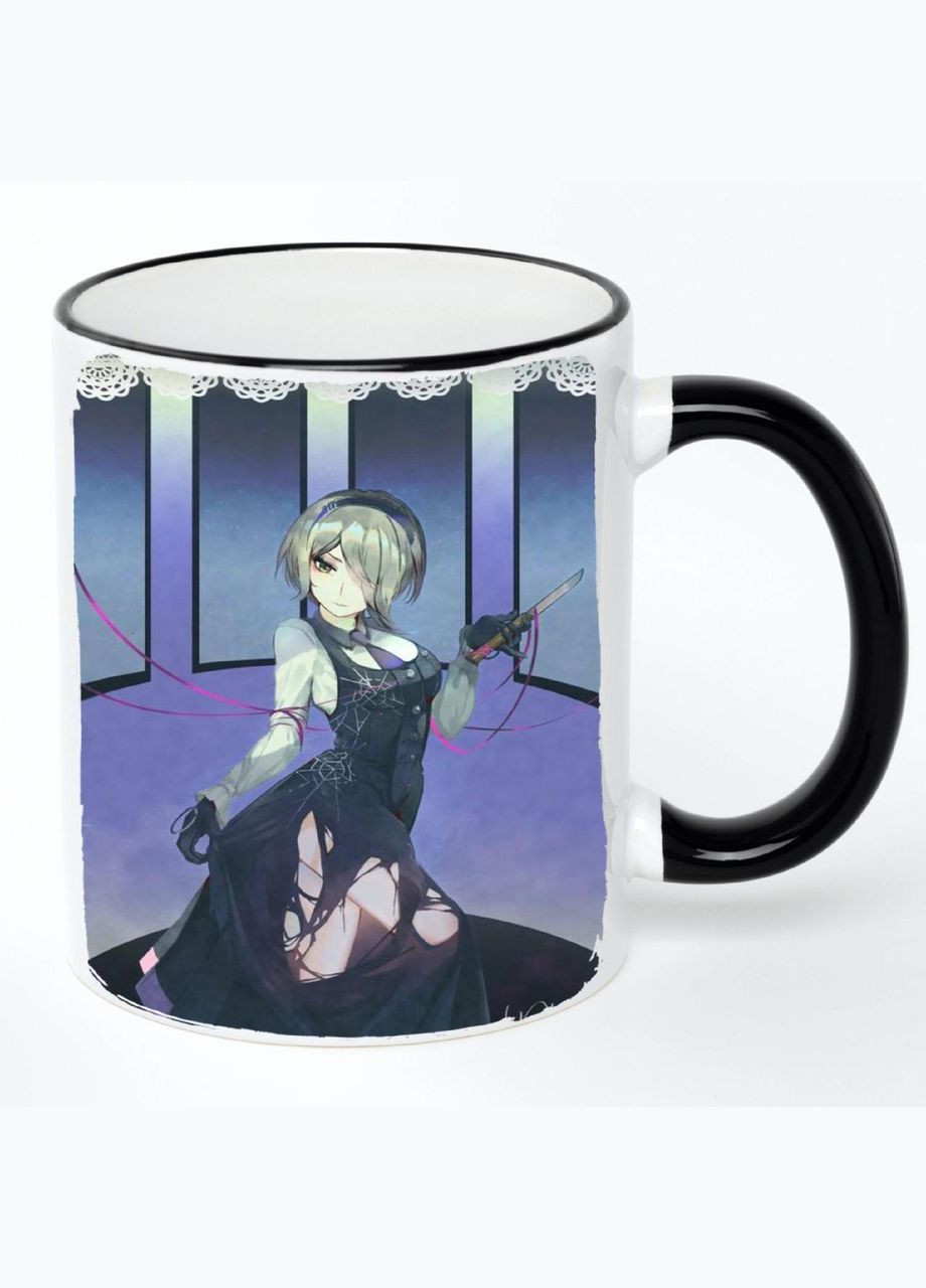 Чашка Данганромпа Аніме #013 (кухоль, кружка) Біла з чорною ручкою 330 мл No Brand (322712310)